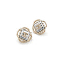 Chanel Earrings Gold Silver Coco Mark