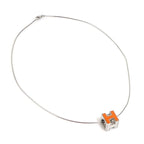 Hermes Necklace H Cube Caged Ash