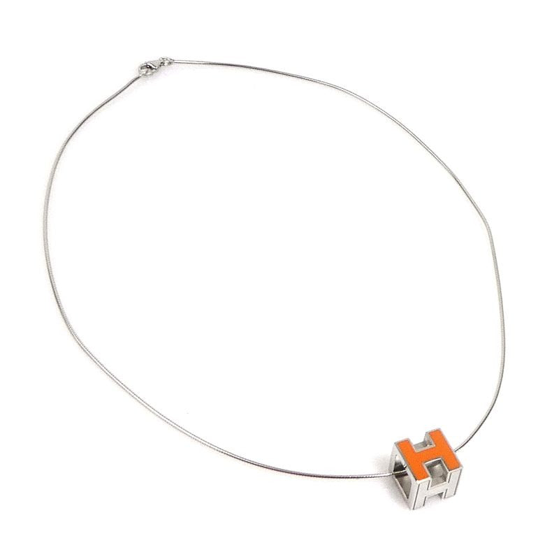 Hermes Necklace H Cube Caged Ash — view 2