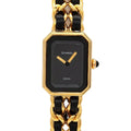 Chanel Premiere M Vintage Watch Black Gold