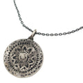 Saint Laurent Paris Chain Necklace Medal Pendant Silver