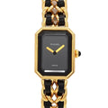 Chanel Premiere M Vintage Watch Black Gold