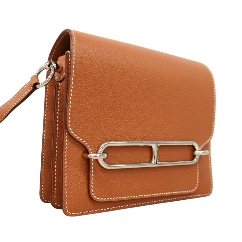 Hermes Shoulder Bag Roulis Mini Color Gold Silver — view 2