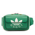 Gucci Adidas Body Bag Bum Green White Leather