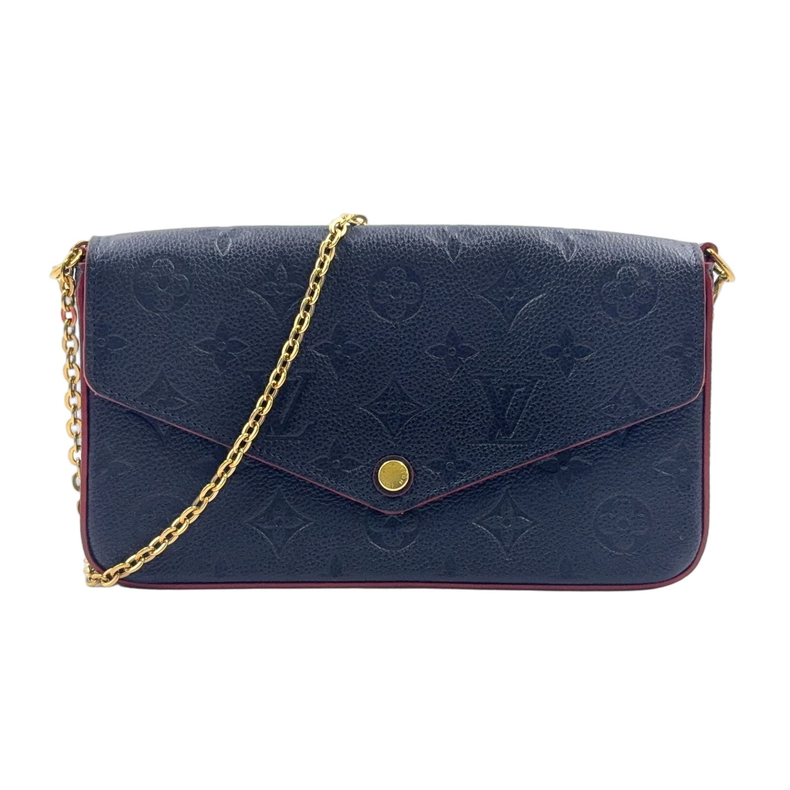 Louis Vuitton Pochette Felicie Monogram Empreinte Marine Inner