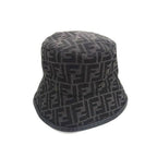 Fendi Zucca Pattern 65% Polyester 35% Cotton Hat M Gray — view 2