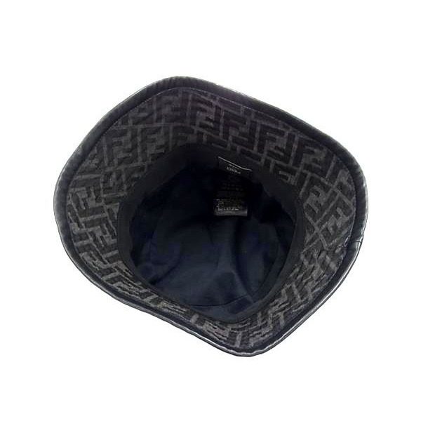 Fendi Zucca Pattern 65% Polyester 35% Cotton Hat M Gray — view 3