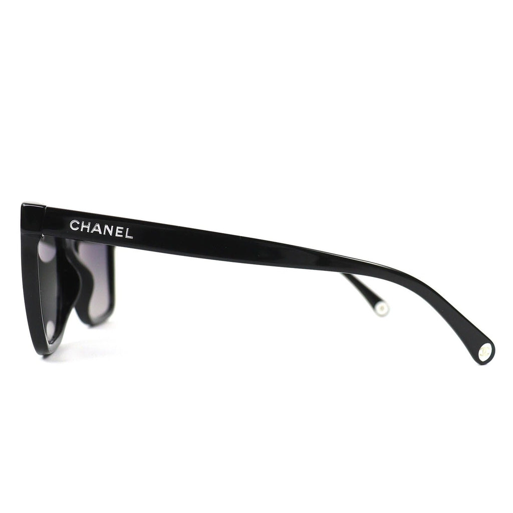 Chanel Rectangle Shape Sunglasses CC Logo Eyewear Black 56 20 — view 4
