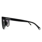 Chanel Rectangle Shape Sunglasses CC Logo Eyewear Black 56 20 — view 4