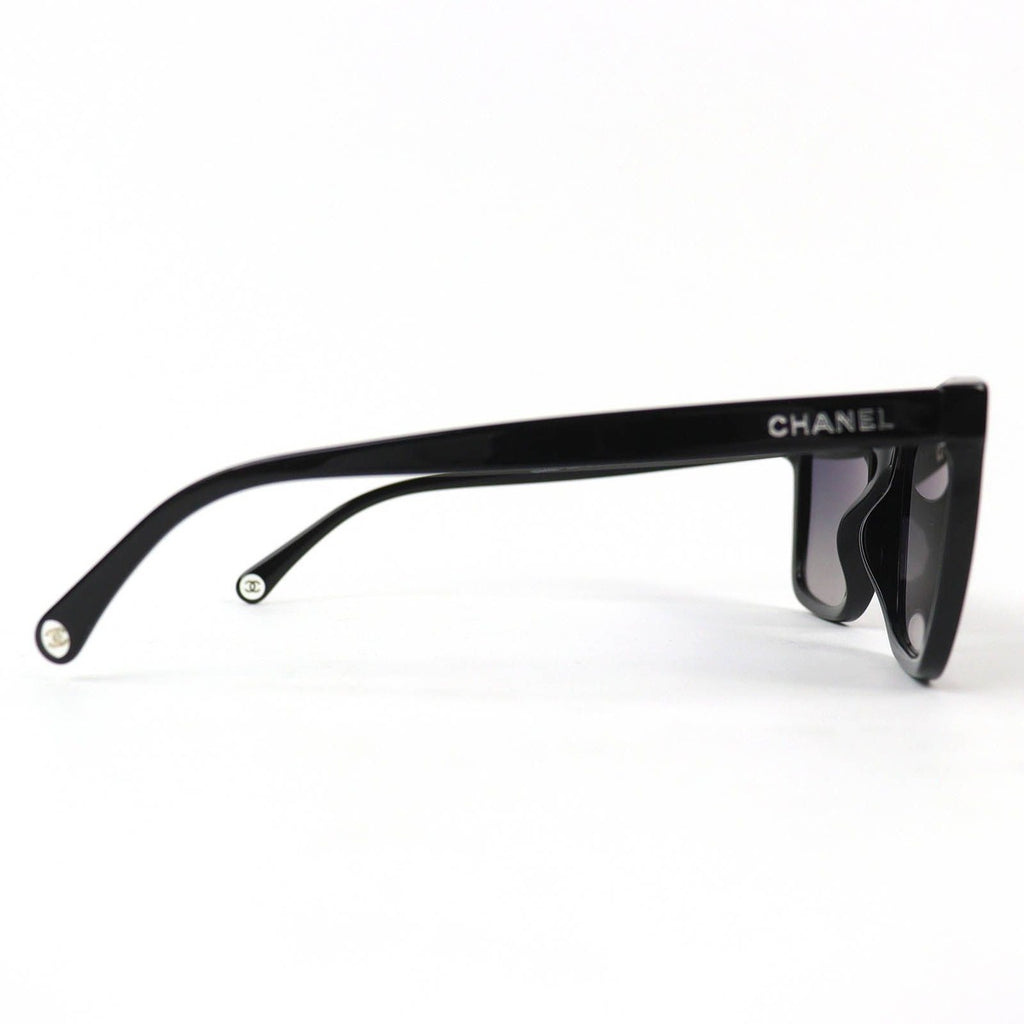 Chanel Rectangle Shape Sunglasses CC Logo Eyewear Black 56 20 — view 5