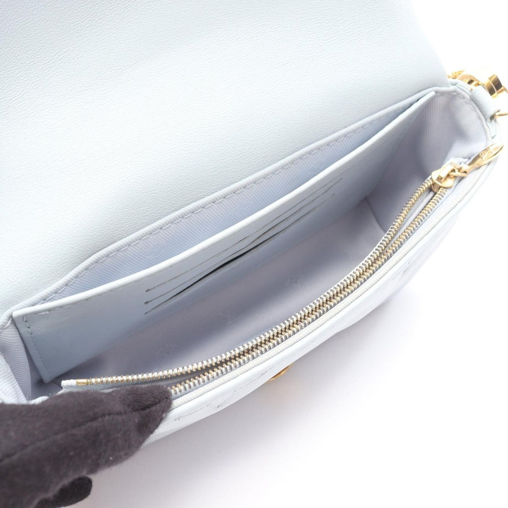 Louis Vuitton Shoulder Bag Wallet on Strap Blue Glacier Leather — view 3