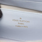 Louis Vuitton Shoulder Bag Wallet on Strap Blue Glacier Leather — view 4