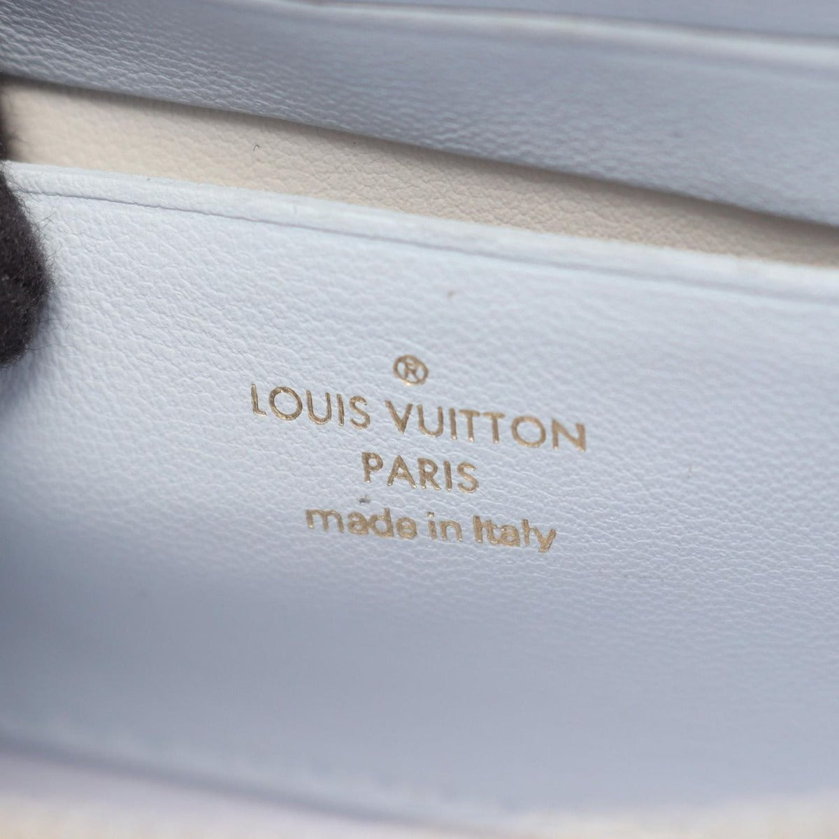 Louis Vuitton Shoulder Bag Wallet on Strap Blue Glacier Leather — view 4