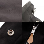 Hermes Fourre Tout MM Tote Bag Cotton Canvas Black Handbag — view 9