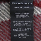 Hermes Tartan Pocket Cuir Applique Scarf — view 3