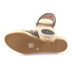Gucci GG Canvas Marmont Espadrille Sandals Beige Gold 35 — view 7