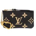 Louis Vuitton Pochette Cles Monogram Empreinte Noir Coin Case Black