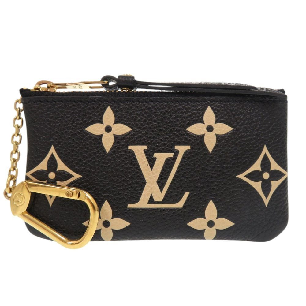 Louis Vuitton Pochette Cles Monogram Empreinte Noir Coin Case Black