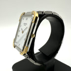 Hermes Croajour Watch with Extra Frames Quartz SS Silver Gold Vintage — view 2