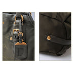 Prada Shoulder Bag Logo Embroidery Nylon Dark Khaki With Strap — view 5