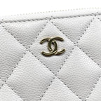 Chanel Card Case Coin Purse Ap0221 Quilted Caviar Leather Coco Mark — view 4