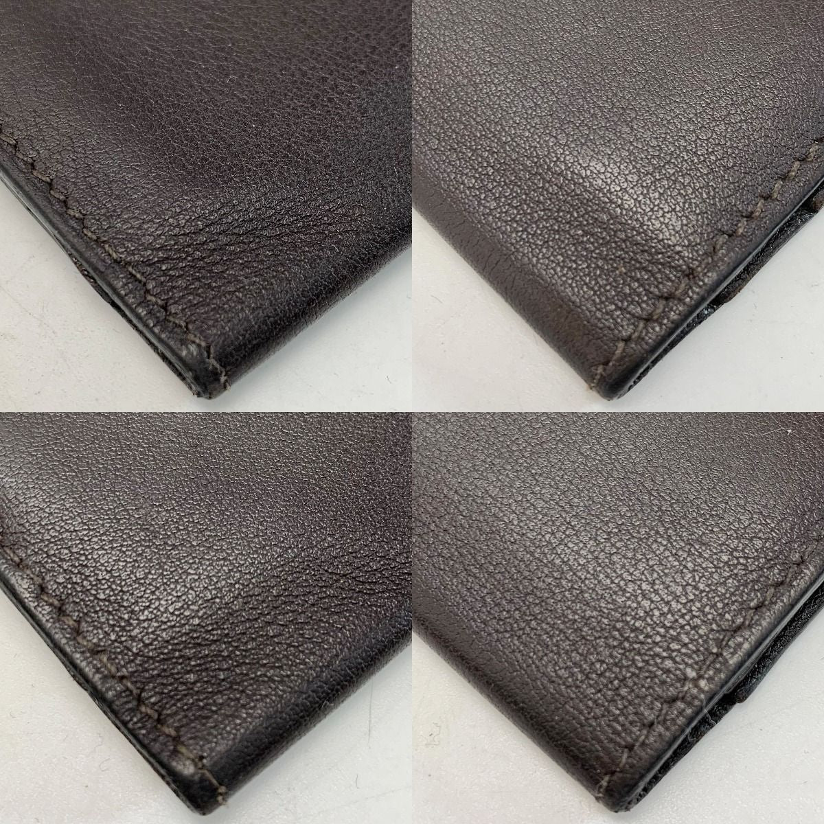 Hermes Citizen Twill Long Silk-in Brown Wallet Billfold Coin Purse None — view 7