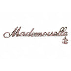 Chanel Brooch Pin Mademoiselle Logo Rhinestone Coco Silver Rose 02 — view 2
