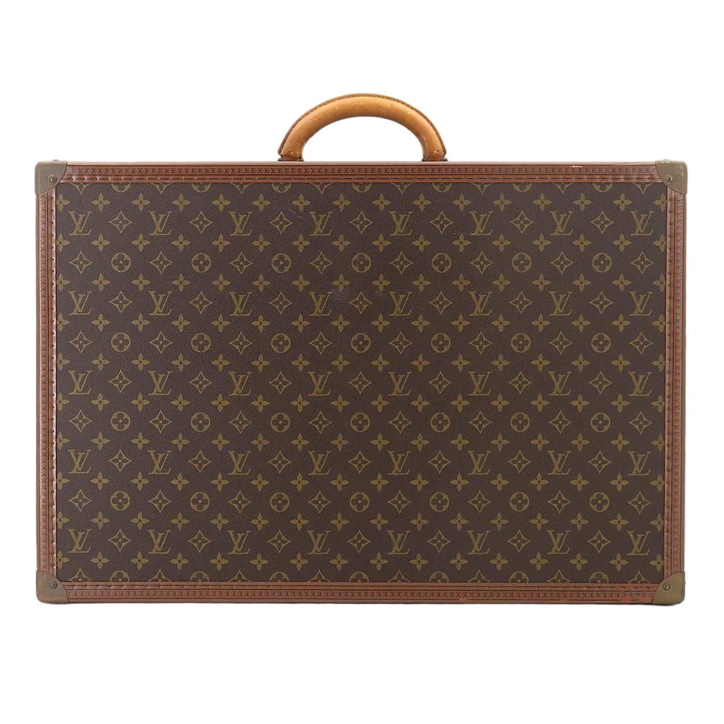 Louis Vuitton Monogram Bisten 65 Trunk Case Bag Brown Gold
