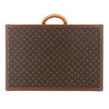 Louis Vuitton Monogram Bisten 65 Trunk Case Bag Brown Gold