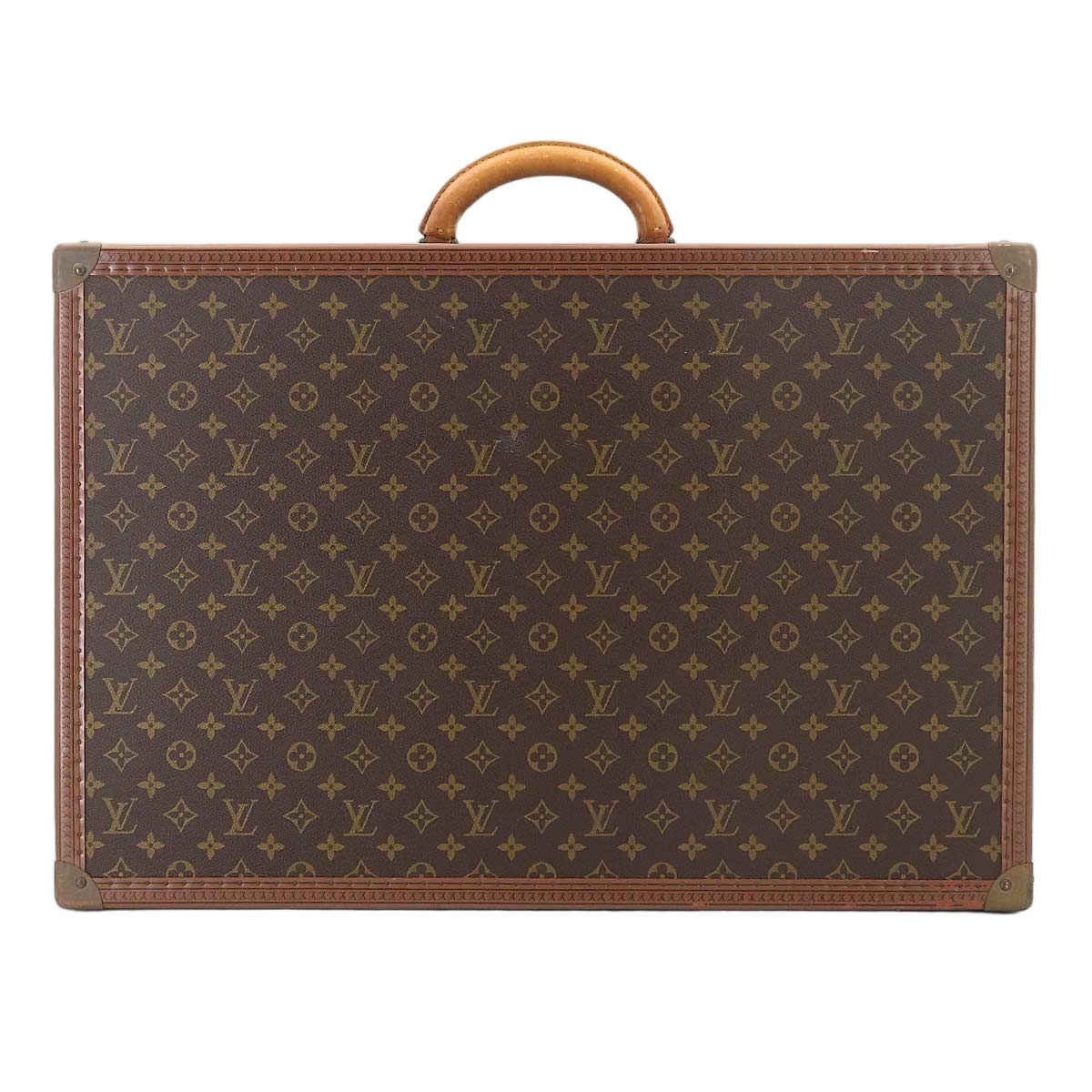 Louis Vuitton Monogram Bisten 65 Trunk Case Bag Brown Gold