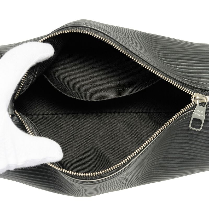 Louis Vuitton Shoulder Bag Soft Porochon PM Black — view 5