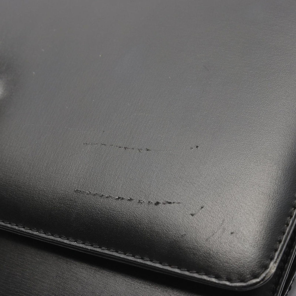 Celine Shoulder Bag Black Leather Carriage — view 5