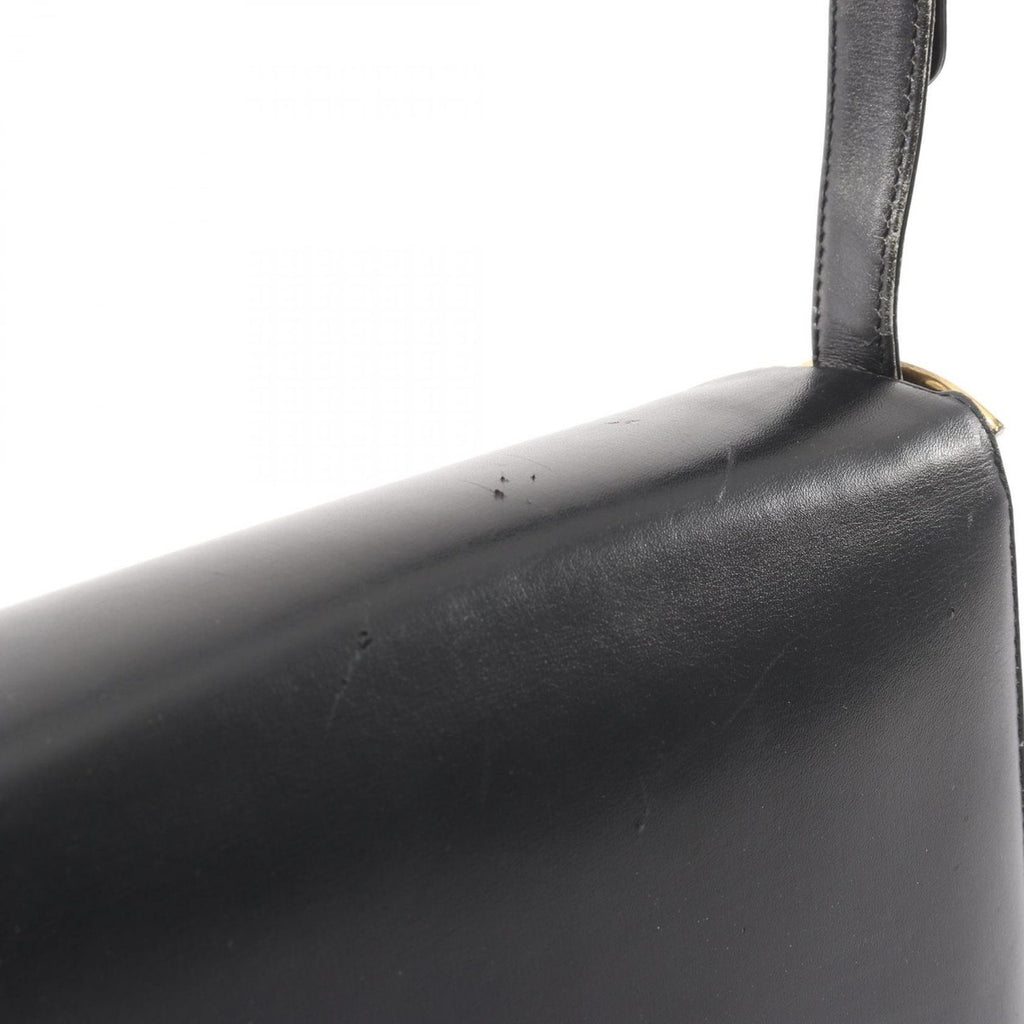 Celine Shoulder Bag Black Leather Carriage — view 9