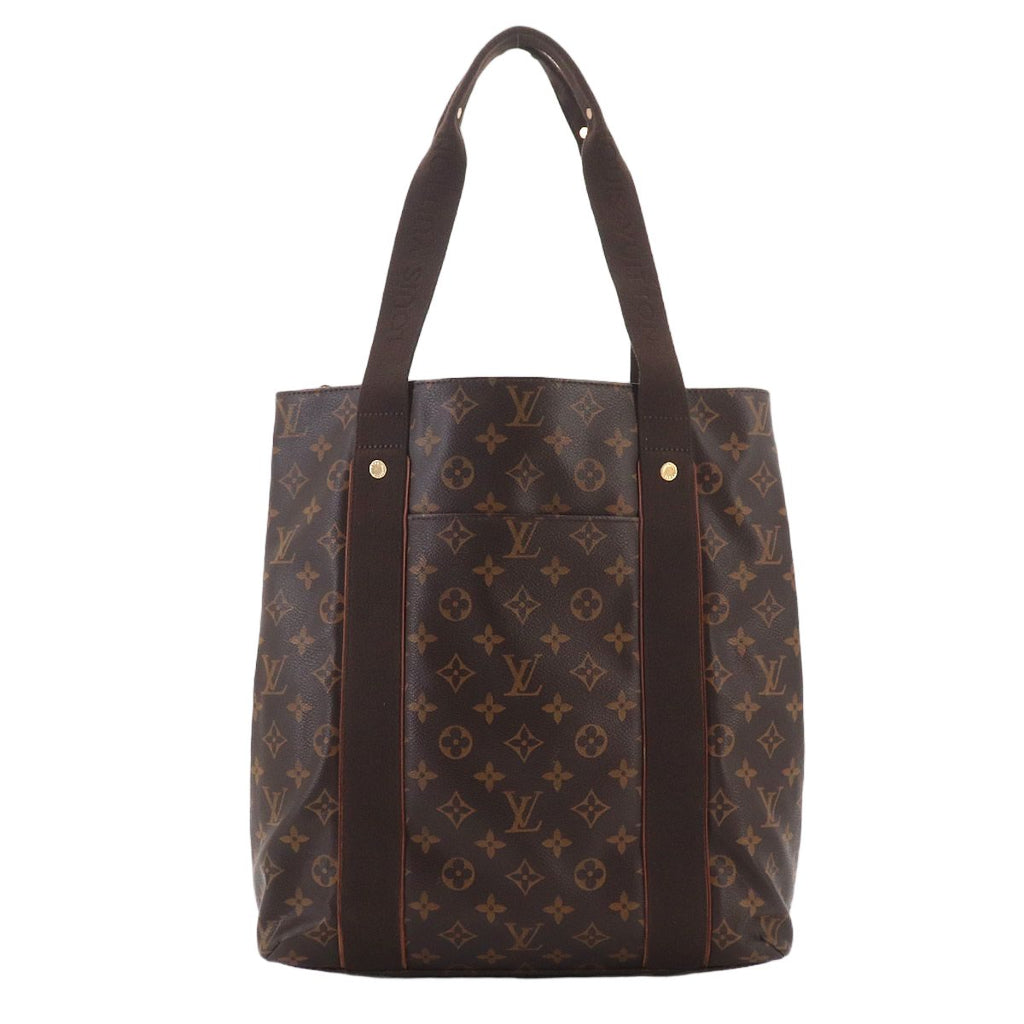 Louis Vuitton Monogram Cabas Beaubourg Tote Brown Gold