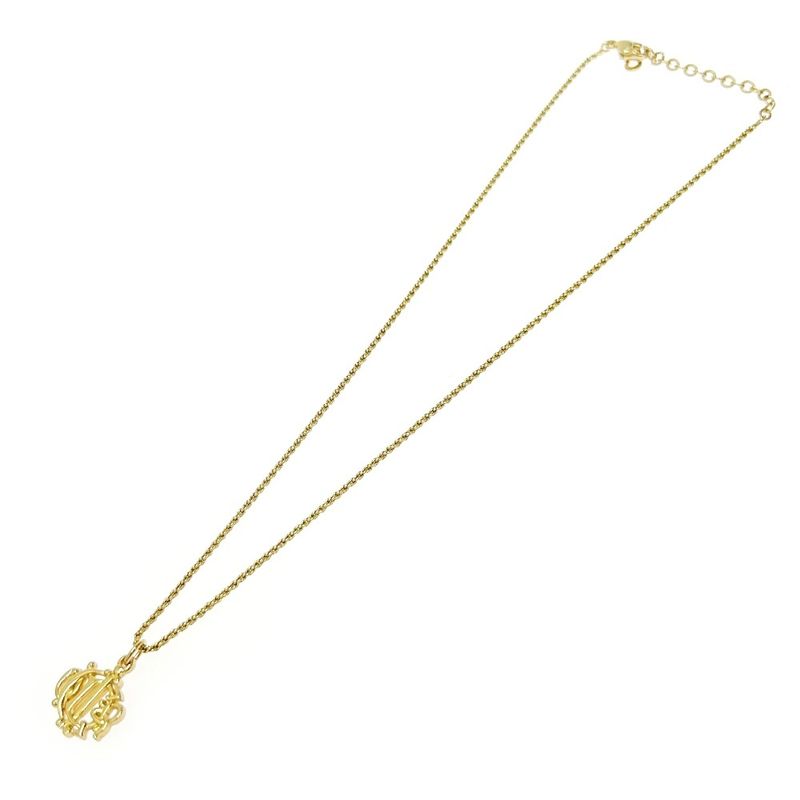 Christian Dior GP Emblem Necklace Gold — view 3