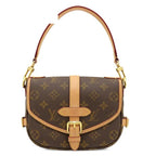 Louis Vuitton 2-Way Bag Saumur BB Monogram Canvas Gold Brown
