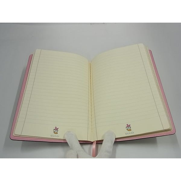 Gucci Disney Collaboration Daisy GG Pattern Notebook Notepad Stationery — view 5