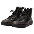 Louis Vuitton Monogram Stella Line High Cut Sneakers Black