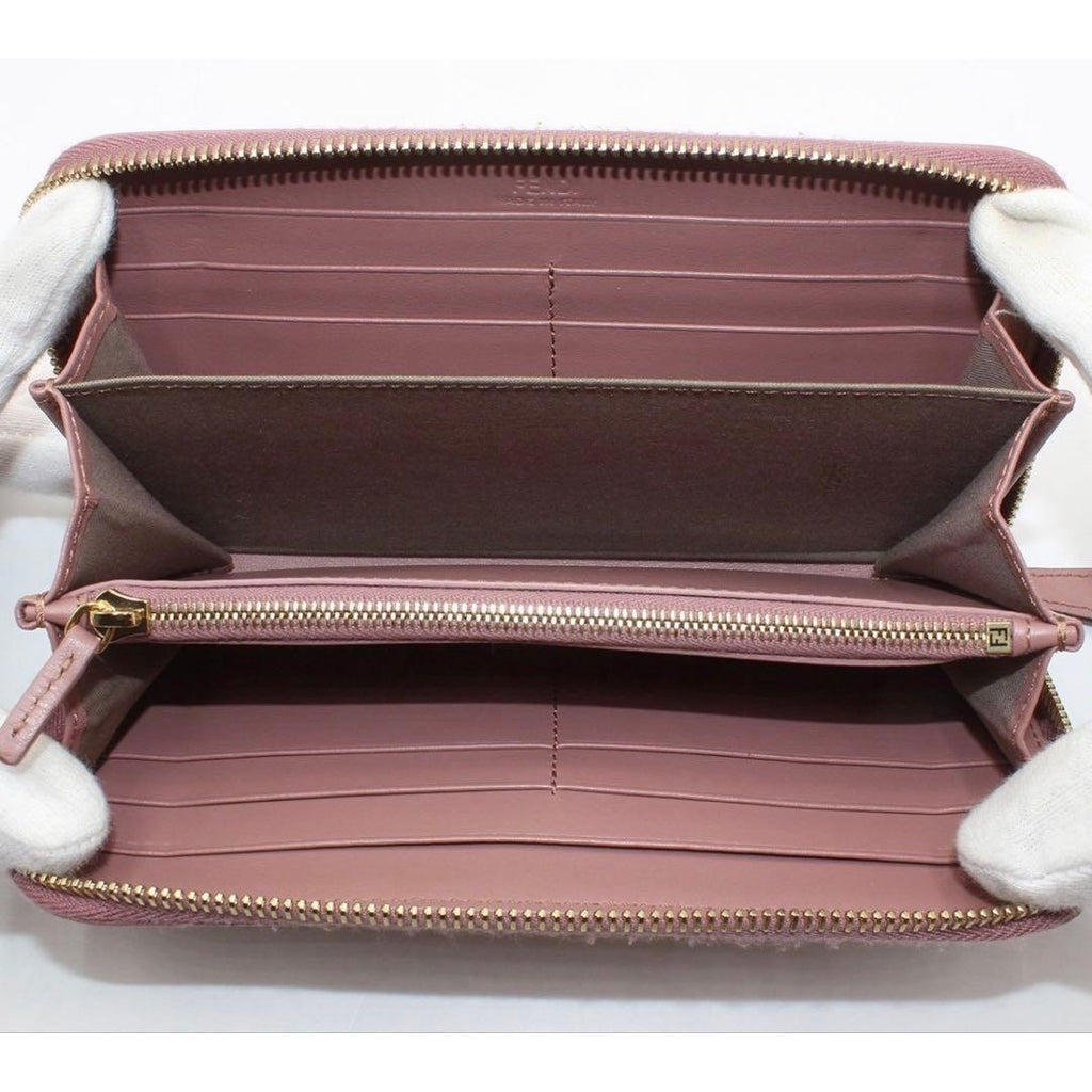 Fendi New Visible Leather Zip Around Wallet — view 8