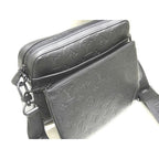 Louis Vuitton Trio Messenger Shoulder Bag Monogram Shadow Leather Noir — view 2