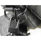 Louis Vuitton Trio Messenger Shoulder Bag Monogram Shadow Leather Noir — view 6
