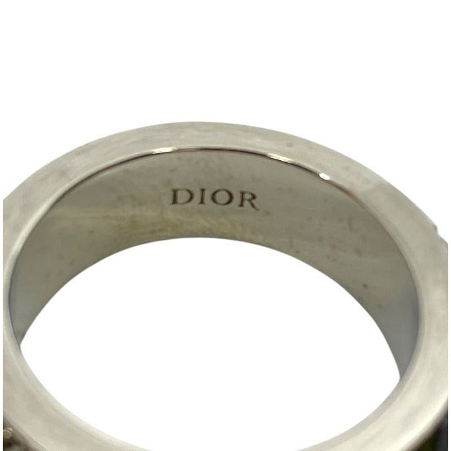 Christian Dior Crystal Accessory Jewelry Logo GP Silver — view 5