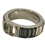 Christian Dior Crystal Accessory Jewelry Logo GP Silver — view 7