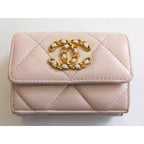 Chanel 19 Small Flap Wallet Ap1789 Lambskin Light Pinkish 4