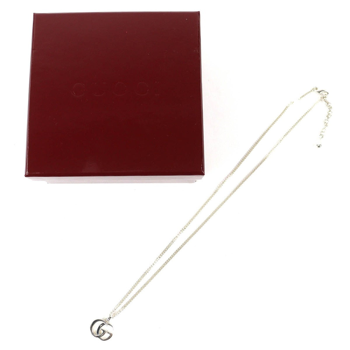 Gucci Double Pendant Necklace 925 Sterling Silver — view 2