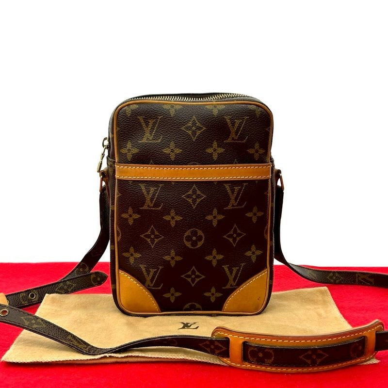 Louis Vuitton Danube Monogram Leather Mini Shoulder Bag With Pochette