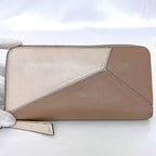 Loewe Round Zipper Long Wallet Pink Beige — view 5