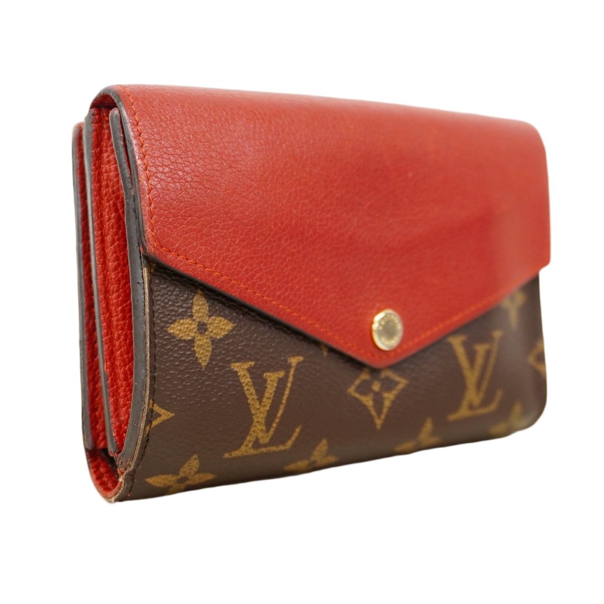 Louis Vuitton Wallet Monogram Portefeuille Pallas Compact Brown Cerise — view 2
