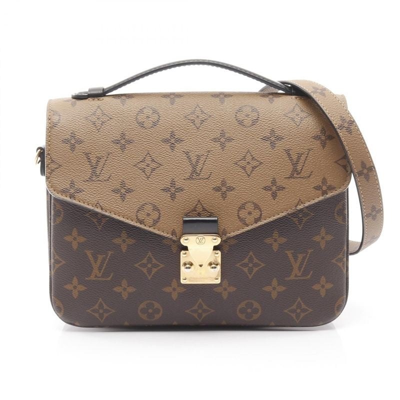 Louis Vuitton Handbag Pochette Metis MM Monogram Reverse Coated