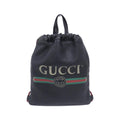 Gucci Print Backpack Leather Black